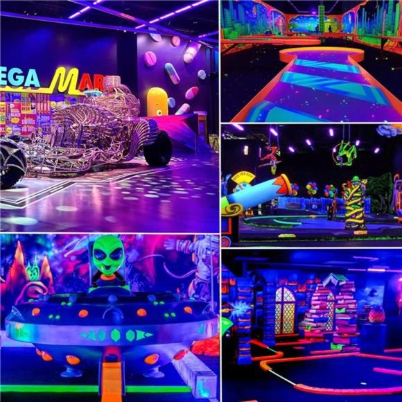 Upgraded 36W LED Black Light Bar, Premium LED Blacklight Flood Light with Plug - Picture 6 of 7